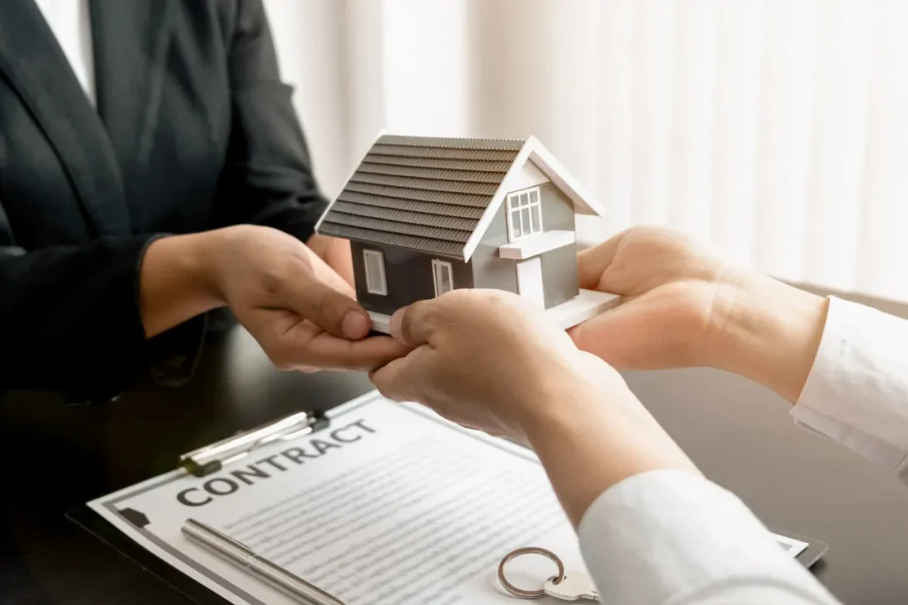 First-time home buyer in Houston receiving a house during the purchase process