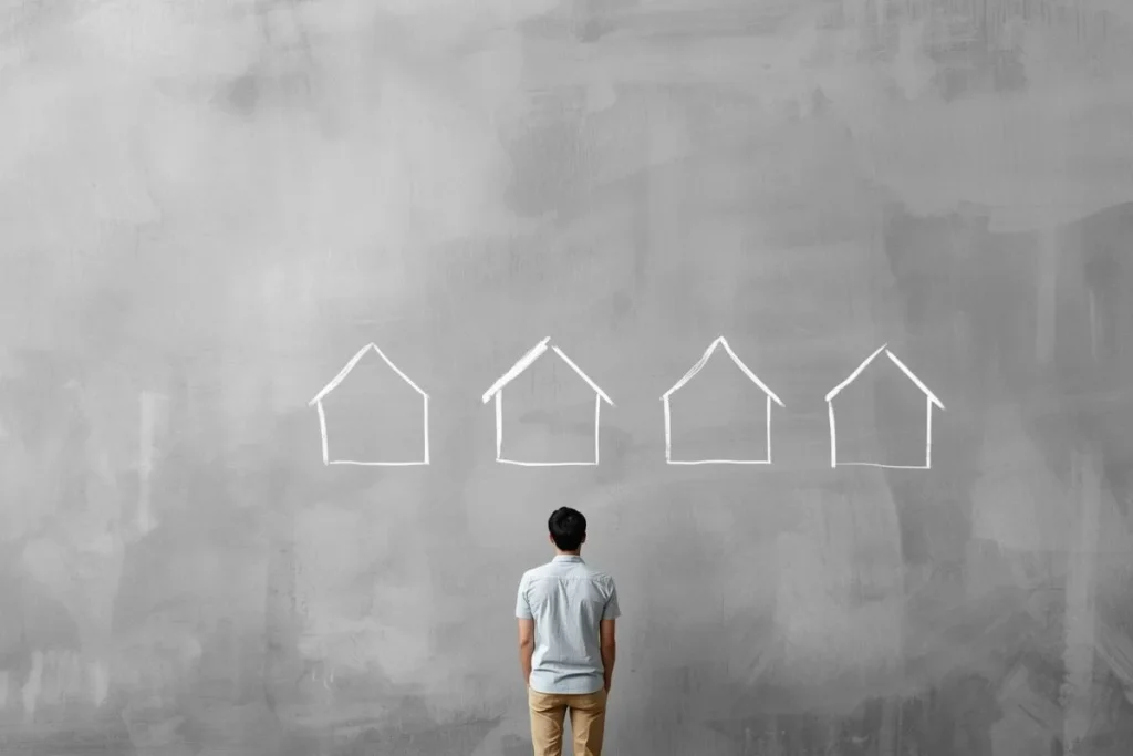 Person comparing home investment versus lifestyle living decision